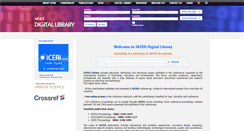 Desktop Screenshot of library.iated.org