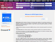 Tablet Screenshot of library.iated.org